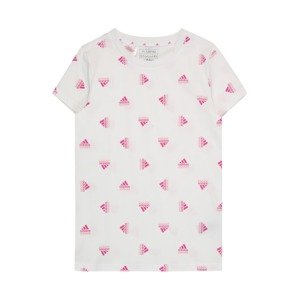 ADIDAS SPORTSWEAR Funkčné tričko 'Brand Love Print '  ružová / biela