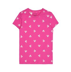 ADIDAS SPORTSWEAR Funkčné tričko 'Brand Love Print '  fuksia / biela