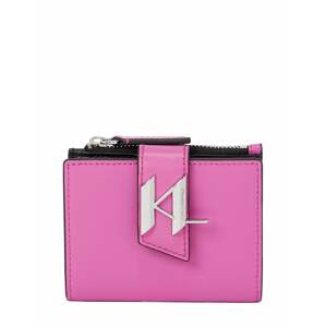 Karl Lagerfeld Peňaženka 'Saddle'  ružová / strieborná