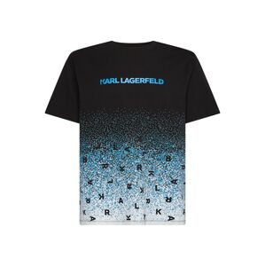 Karl Lagerfeld Tričko  námornícka modrá / šedobiela