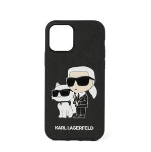 Karl Lagerfeld Puzdro na mobil ' Ikonik 2.0  iPhone 14 Pro Max'  béžová / čierna / biela