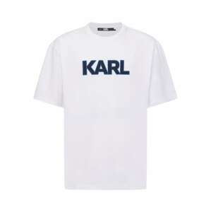 Karl Lagerfeld Tričko  námornícka modrá / biela