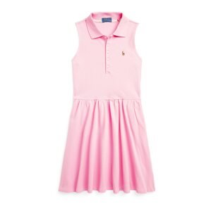 Polo Ralph Lauren Šaty  svetlomodrá / hnedá / ružová / biela