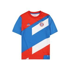 ADIDAS PERFORMANCE Funkčné tričko ' FC Bayern München Pre-Match'  azúrová / zlatá / ohnivo červená / biela