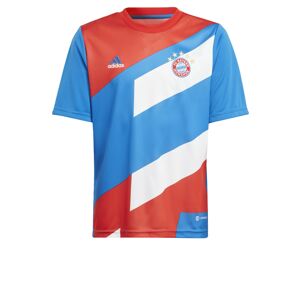 ADIDAS PERFORMANCE Funkčné tričko 'FC Bayern Pre-Match'  azúrová / zlatá / ohnivo červená / biela