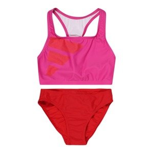 ADIDAS PERFORMANCE Športové plavky 'Big Bars Logo '  purpurová / červená