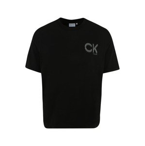 Calvin Klein Big & Tall Tričko  sivá / čierna