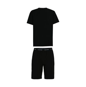 Calvin Klein Underwear Krátke pyžamo  čierna / biela
