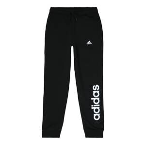 ADIDAS SPORTSWEAR Športové nohavice 'Essentials Linear Logo'  čierna / biela