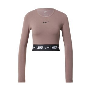 Nike Sportswear Tričko  slivková / čierna / biela