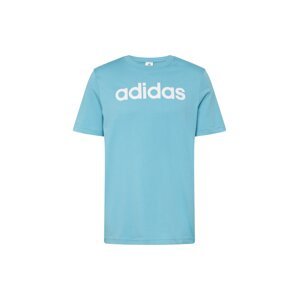 ADIDAS SPORTSWEAR Funkčné tričko 'Essentials Linear Embroidered Logo'  svetlomodrá / biela