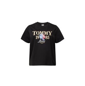 Tommy Jeans Curve Tričko  svetlomodrá / červená / čierna / biela