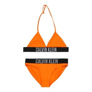 Calvin Klein Swimwear Bikiny  sivá / oranžová / čierna
