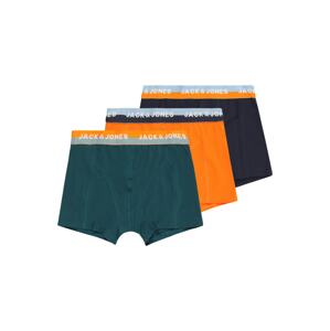 Jack & Jones Junior Nohavičky 'ALEX'  námornícka modrá / smaragdová / oranžová