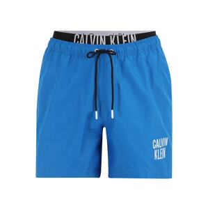 Calvin Klein Swimwear Plavecké šortky  nebesky modrá / svetlosivá / čierna / biela