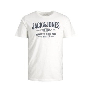 Jack & Jones Junior Tričko  modrosivá / biela