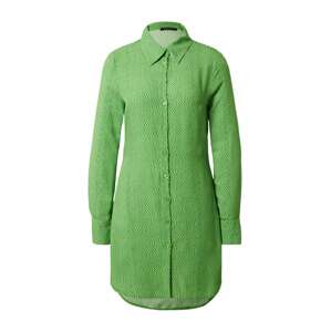 Trendyol Košeľové šaty  zelená / tmavozelená