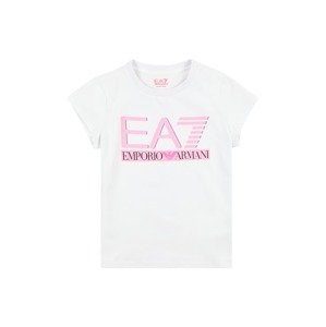 EA7 Emporio Armani Tričko  ružová / purpurová / čierna / biela