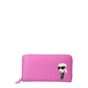 Karl Lagerfeld Peňaženka 'Ikonik 2.0'  ružová / čierna / biela