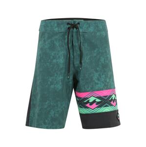 BILLABONG Surferské šortky 'BURLEIGH PRO'  smaragdová / mätová / ružová / čierna