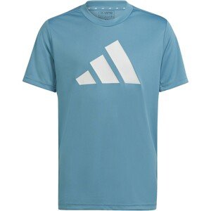 ADIDAS SPORTSWEAR Funkčné tričko 'Train Essentials Aeroready Logo -Fit'  svetlomodrá / biela