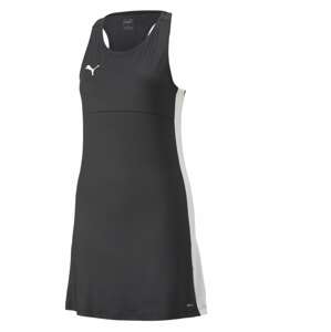 PUMA Športové šaty 'TeamLIGA'  čierna / biela