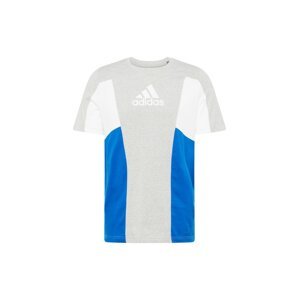 ADIDAS SPORTSWEAR Funkčné tričko 'Essentials Colourblock'  modrá / sivá / biela
