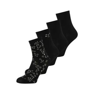 Lindex Ponožky  béžová / čierna