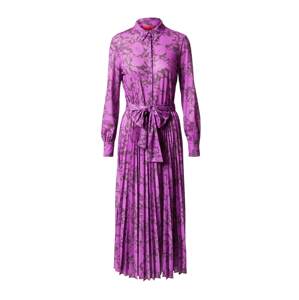 MAX&Co. Košeľové šaty 'BACCANO'  tmavosivá / fialová