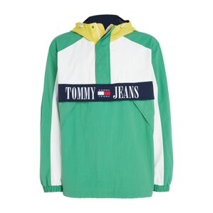 Tommy Jeans Prechodná bunda  námornícka modrá / svetložltá / zelená / biela