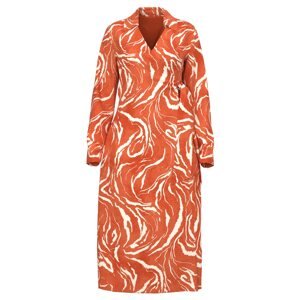 SELECTED FEMME Košeľové šaty 'SIRINE'  oranžová / biela