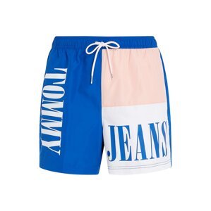 Tommy Jeans Plavecké šortky  modrá / ružová / biela