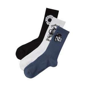 Pull&Bear Ponožky  námornícka modrá / čierna / biela