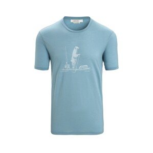 ICEBREAKER Funkčné tričko 'Tee Polar Paddle'  modrá / biela