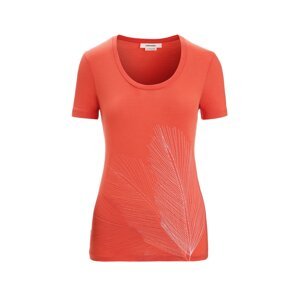ICEBREAKER Funkčné tričko 'Scoop Tee Plume'  oranžová / biela