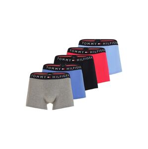 Tommy Hilfiger Underwear Boxerky  modrosivá / sivá melírovaná / svetločervená / čierna