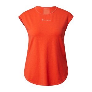 Champion Authentic Athletic Apparel Funkčné tričko  striebornosivá / oranžovo červená