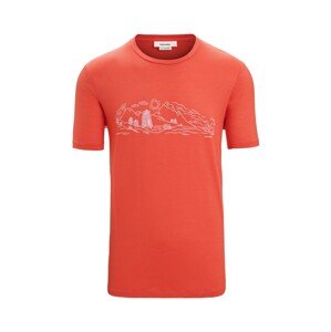 ICEBREAKER Funkčné tričko  červená / biela