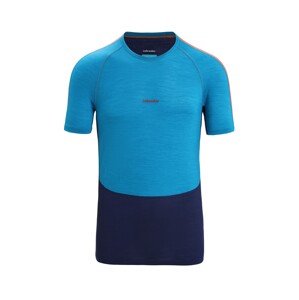 ICEBREAKER Funkčné tričko  námornícka modrá / azúrová / oranžová