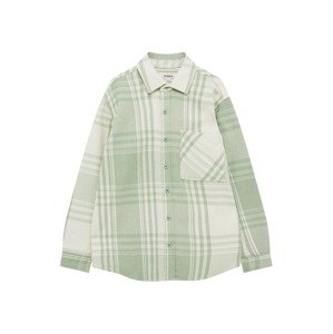 Pull&Bear Košeľa  zelená / biela