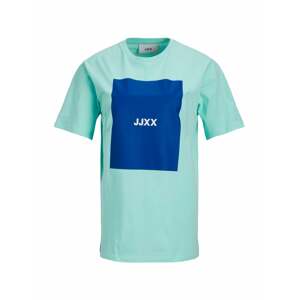 JJXX Tričko 'Amber'  modrá / tyrkysová / biela
