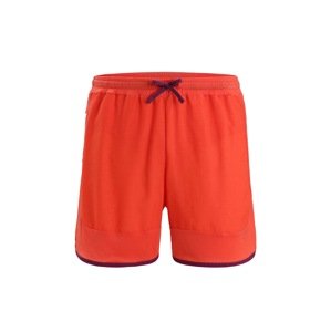 ICEBREAKER Športové nohavice 'ZoneKnit'  oranžovo červená / čierna