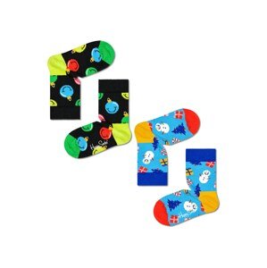 Happy Socks Ponožky  modrá / žltá / zelená / červená
