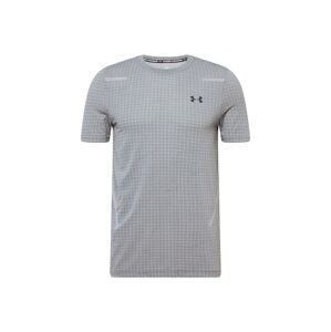UNDER ARMOUR Funkčné tričko 'Grid'  sivá / čierna / biela