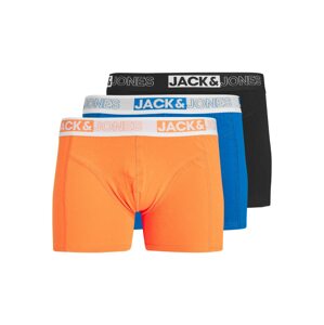 JACK & JONES Boxerky 'JACYAKU'  modrá / oranžová / čierna / biela