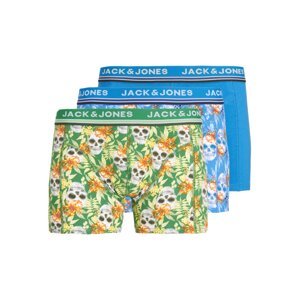 JACK & JONES Boxerky 'HENDERSON'  nebesky modrá / zelená / oranžová / biela