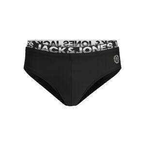 JACK & JONES Plavecké šortky 'IBIZA'  čierna / biela