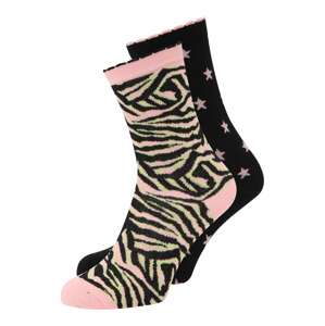 Oasis Ponožky  limetová / ružová / čierna