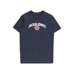Jack & Jones Junior Tričko 'OUNCE'  námornícka modrá / svetločervená / biela