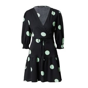Dorothy Perkins Šaty  pastelovo zelená / čierna